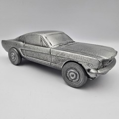 Vintage 1960’s Ford Mustangs Fastback Metal Pewter Bank
