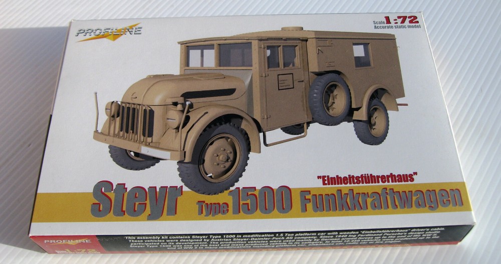 1/72 Scale WWII German Steyr Military Multi-Use 1500 Truck, Model Kit