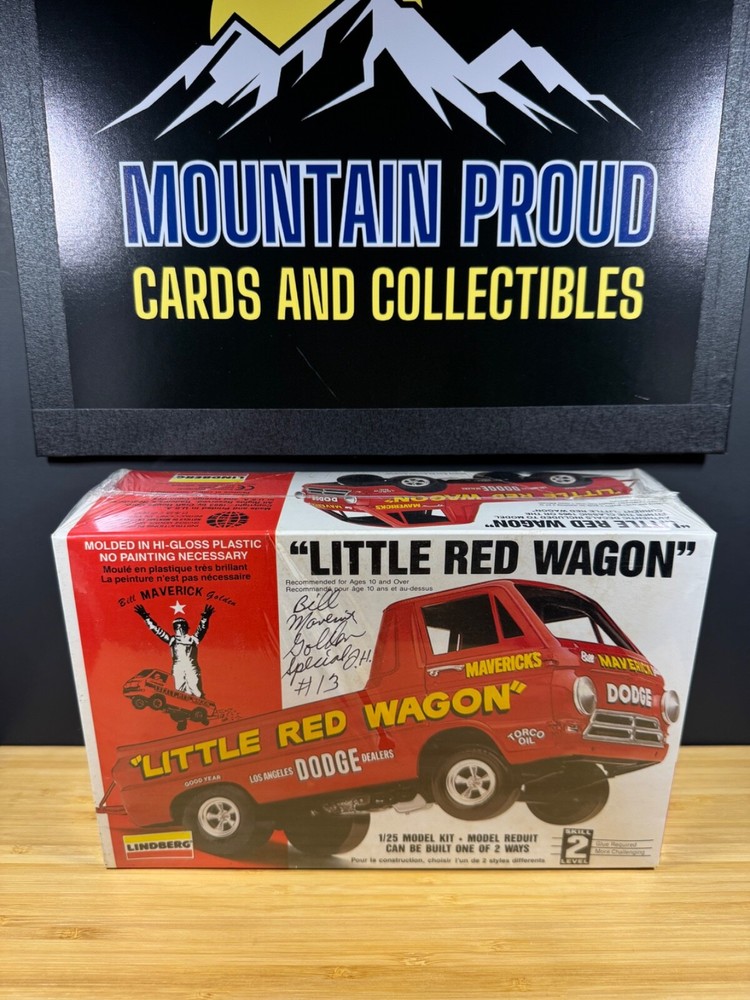 LINDBERG – DODGE LITTLE RED WAGON 1:25 KIT #72158 – SEALED – AUTOGRAPHED #13