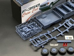 1/25 1987 Ford F-350 Crew Cab Truck Resin Model Kit with Engine, Tires & Clears