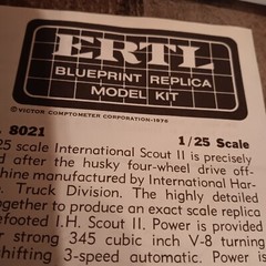 Vintage ERTL 1976 International Scout II No. 8021 Please Read 1/25th Scale