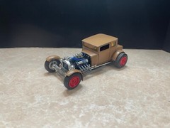AMT 1925 Ford T Chopped Top 1/25 Custom Built Model