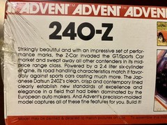 Vintage 1979 Advent Revell Datsun 240-Z 3101 Model Kit 1/25 Made In USA SEALED