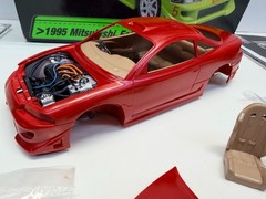 AMT 1:25 Scale 1995 Mitsubishi Eclipse Fast and Furious Built Boxed Model Kit