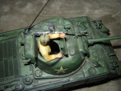 Built USA Tank w/Driver 6-3/4 inches long Well Built & Painted Excellent Cond