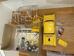 Partially assembled Revell ’55 Chevy California Classic Kit