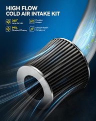 Philtop 3.5 Cold Air Intake Kit System Compatible Mazda Rx8 2004 2005 2006 2007