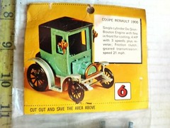 VINTAGE ANTIQUE CAR COLLECTION COUPE RENAULT 1900 MADE IN FRANCE