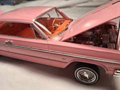 revell 1964 Impala SS 1/24 scale Model done lowrider style ready for display!!!