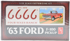 AMT 1963 Ford F-100 – Four Sixes Ranch 1:25 Scale Plastic Model Car Kit 1559