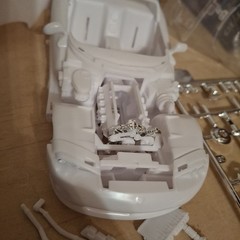Revell Monogram Dodge Viper RT/10 1:25 Scale Model Car Kit Partially Together