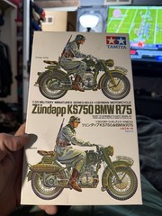 Tamiya MM-123 Zundapp KS750 BMW R75 German Motorcycle 1:35 Scale NEW OPEN BOX