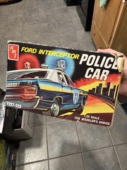 Vintage AMT Ford Interceptor Police Car #T227-225 Factory Original