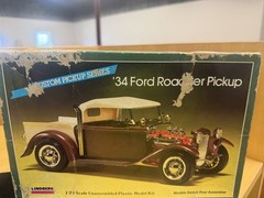 🏆Lindberg🏆1934 Ford Roadster Pickup 3 Way Build 1/24 Model