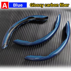 3 Pcs Car Steering Wheel Cover Carbon Fiber Non-Slip Anti Dust Washable Snap On