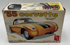 AMT 1955 ’55 Corvette Build Stock or Drag 1/25 Scale Model Kit T287 New
