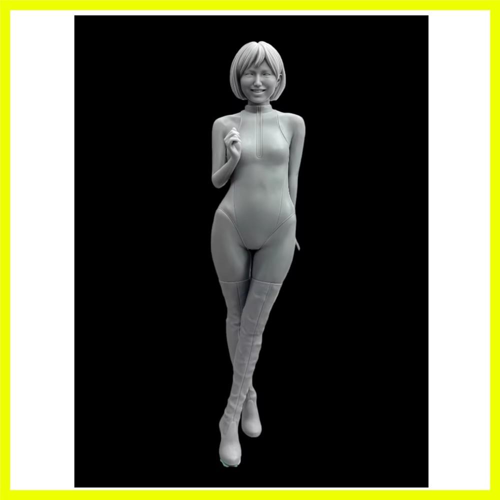 1:20 Casting Resin Model Assembly Kit, GK， Racing Girl, Unpainted, Needs To B…