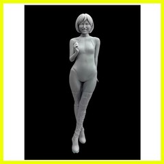 1:20 Casting Resin Model Assembly Kit, GK， Racing Girl, Unpainted, Needs To B…