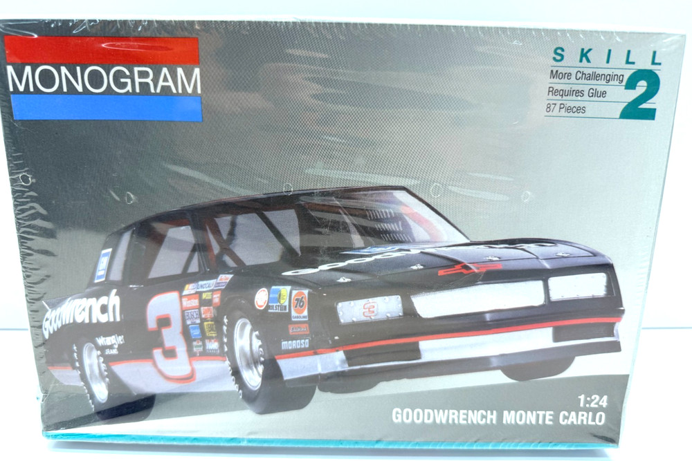 Monogram 1988 1:24 Earnhardt’s #3 Goodwrench Monte Carlo Sealed Boxed Model Kit