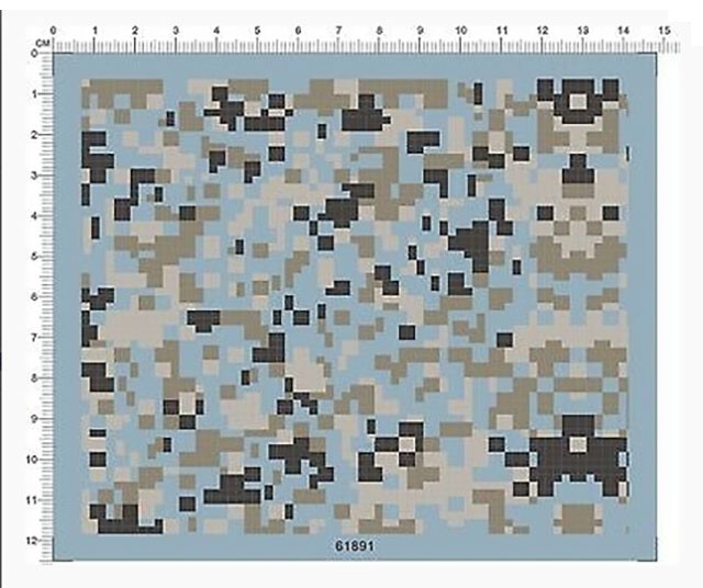 Super Detail Up Desert forest Digital Camouflage Military Model Kit Marine Decal