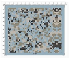 Super Detail Up Desert forest Digital Camouflage Military Model Kit Marine Decal
