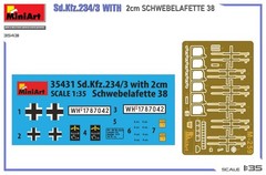 Miniart 1/35 Sd.Kfz.234/3 WITH 2cm SCHWEBELAFETT #35431📌USA📌New Rel.📌Sealed