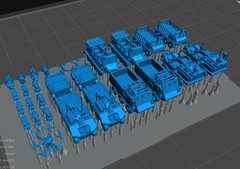 1/350/400/700 Modern support equipment vehicle Unpainted