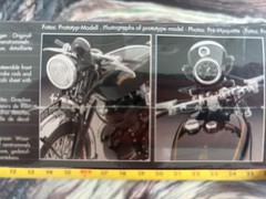 Motorcycle Model Kit. Vintage Revell 1952 Vincent Black Shadow Series C.
