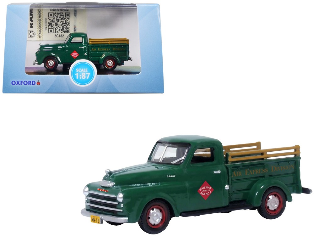 Oxford Diecast 87DP48004 1/87 1948 Dodge B-1B Pickup Truck Green