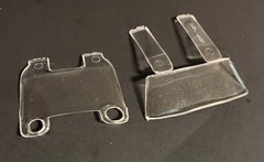 69 Firebird WINDSHIELD, BACK WINDOW 663 1651 AMT Model Car Part COMBINE PARTS