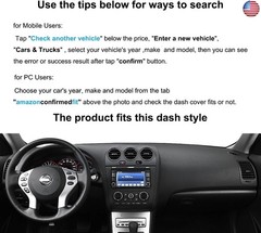 Yiz Dashboard Cover Dash Cover Mat Carpet Pad Custom Fit for Nissan Altima 2007