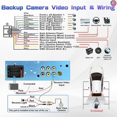 9 Inch Single Din Car Stereo with Mirror Link for Android/iOS, IPS Touch Screen