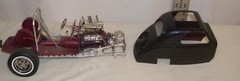 LINDBERG FIAT BIG SCALE GASSER DRAG HOT ROD CAR MOTORIZED MODEL KIT BUILT UP