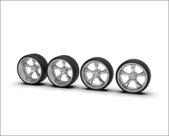 1:43 26” D Street Deep And Shallow Wheels On Low Pro tires. 3D Printed