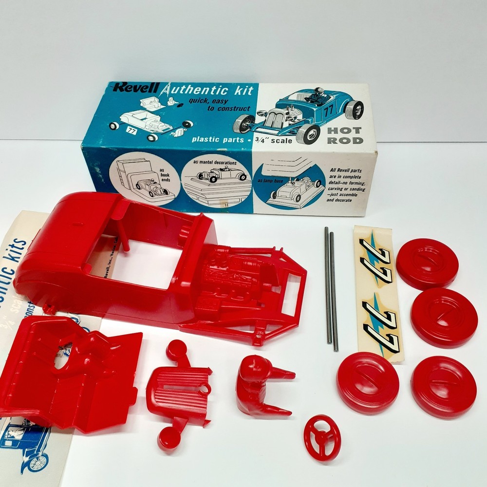 Vintage Revell H-59 Early 50’s Hot Rod Model Kit 3/4″ Scale Unbuilt Original Box