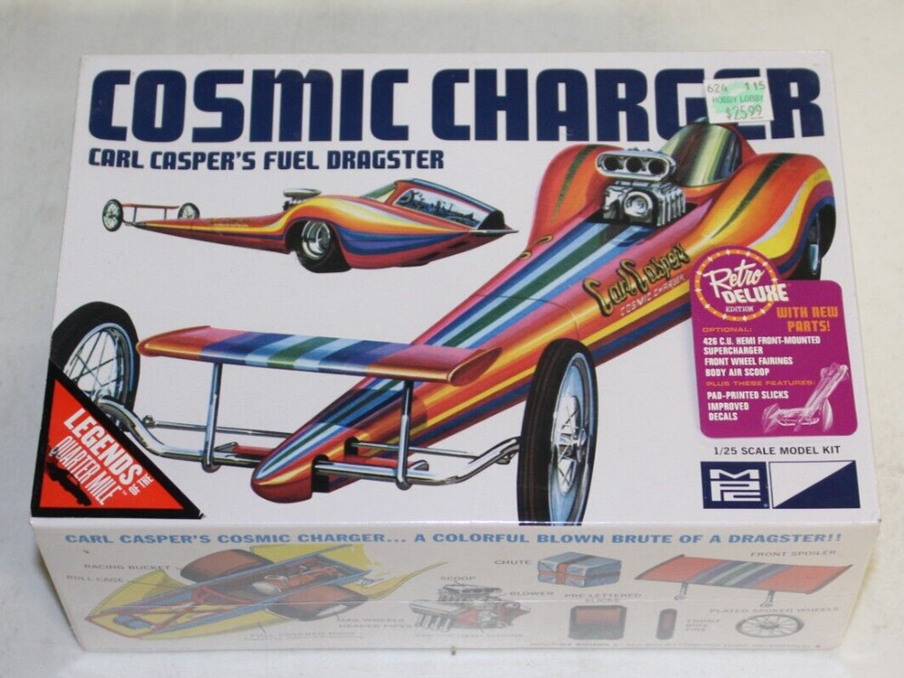 MPC Carl Caspers Fuel Dragster Cosmic Charger Model Kit MPC826/12 Factory Sealed