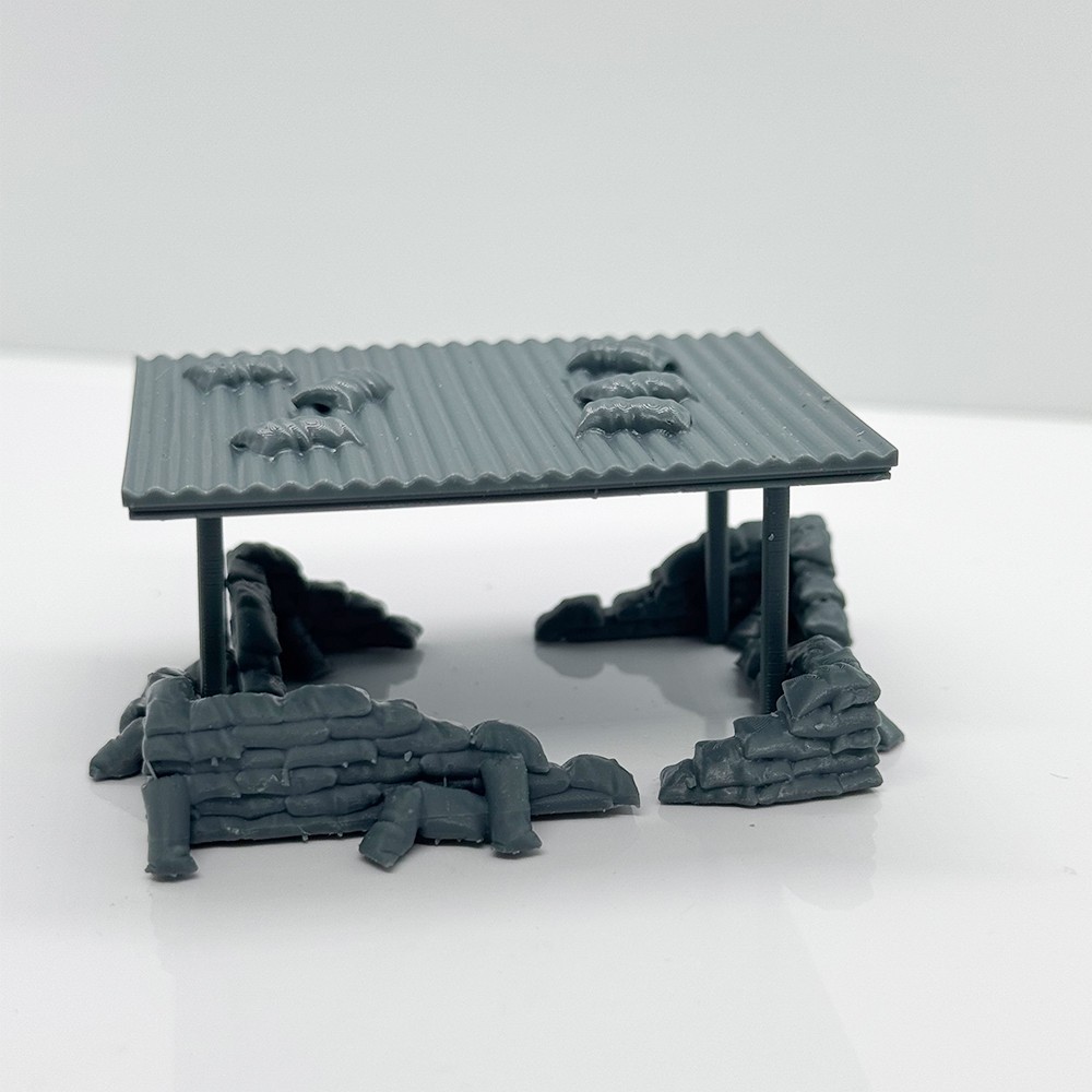 MRY-SFW LYTS082 1:72 Miniature Figure Wargame Vietnam War Era Machine Gun Bunker
