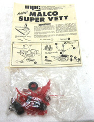 VINTAGE 1974 MPG 1/25 MALCO SUPER VETTE CORVETTE MODEL KIT TOY PARTS IN BOX