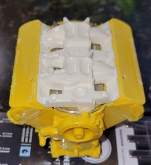 1/8th pontiac dual quad 4 barrel carburetor intake big deuce Revell monogram 1/8