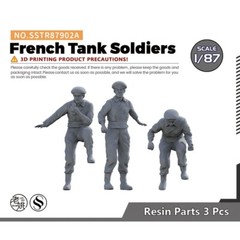 Yao’s Studio SSTR87902A 1/87 Military Model French Tank Soldiers