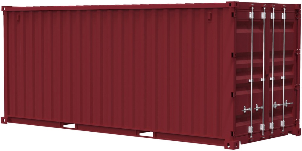 Fujimi 1/24 SHIPPING CONTAINER 20FT Plastic Model Kit -MAROON-