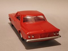 Vintage Jo-Han 1962 Plymouth Fury HT 1/25 Scale Built Kit – Nice, Unpainted Red