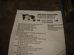 Verlinden Productions Resin Accessories 1/35 scale 76mm Sherman Turret 1/35