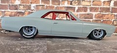 Resin 17/15 Scale in. “Weld Magnum III” Drag Wheels W/ Cheater Slicks 1/24,1/25