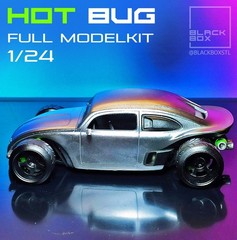 1:25-1:24 Scale VW HotBug Model Kit-Unpainted-Unassembeled