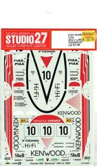 Studio27 1/24 Porsche 962C “Kenwood” #10 87/88 LM (LeMans) Decal