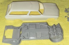 1969 Corvair Sport Wagon RESIN CURBSIDE KIT~1/25 w/ Interior, Chassis, Engine