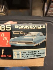 Vintage A.M. T Model Kit 65 Bonneville Sports Coupe George Barris 6625-150