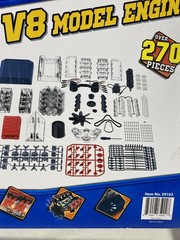 Sealed V8 Visible Automotive Engine Plastic Model Kit 270 pieces