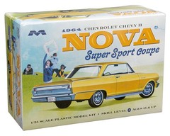 Moebius Models 2320 1:25 1964 Chevy Nova II Super Sport Coupe Plastic Model Kit